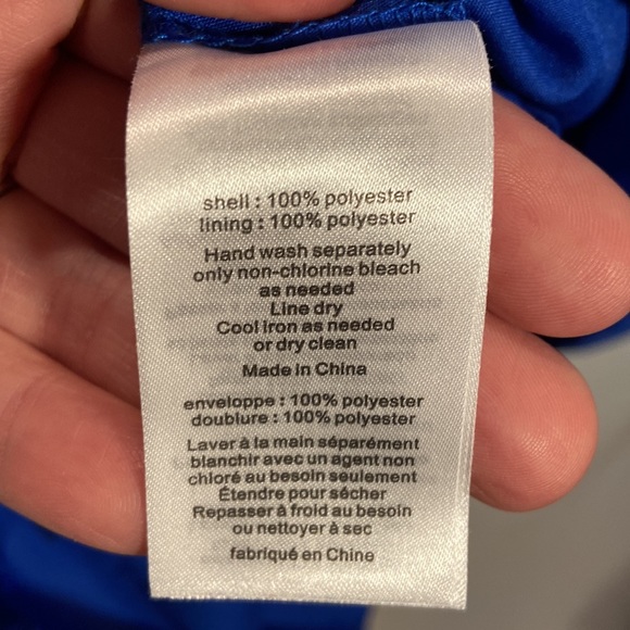 Royal Blue Cocktail Dress - Size 16 - Picture 8 of 9